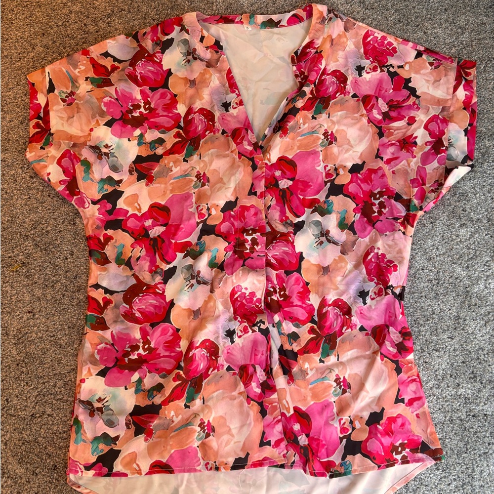 Floral Pink Women's Top